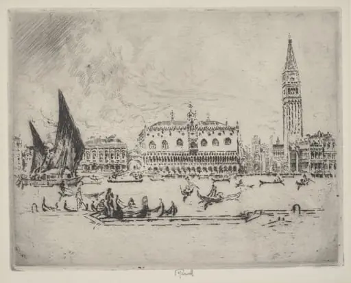 The Doge's Palace, by Joseph Pennell