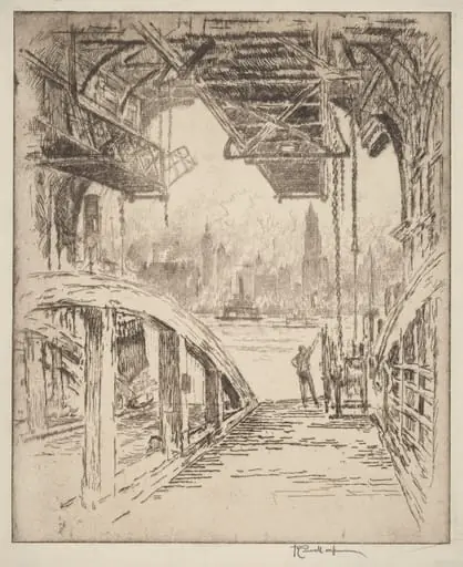 The Ferry House, by Joseph Pennell