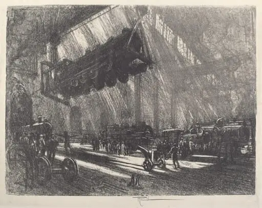 The Flying Locomotive, by Joseph Pennell