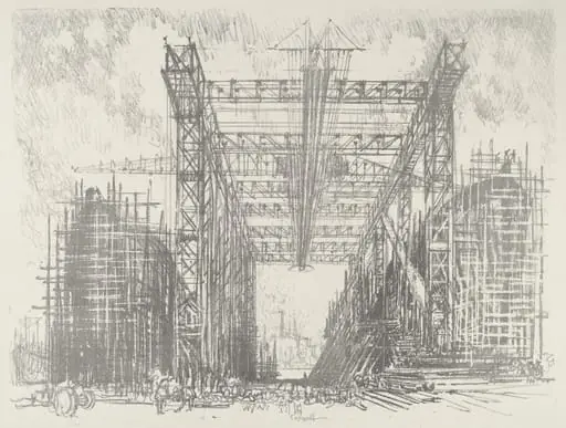 The Gantry, by Joseph Pennell