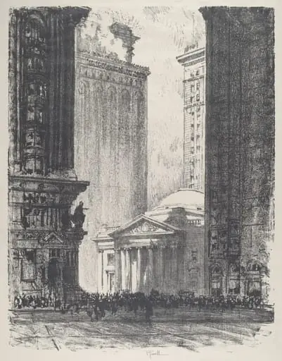 The Girard Trust Company, by Joseph Pennell