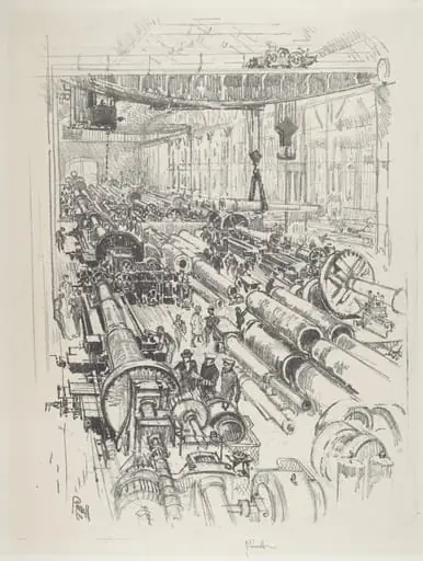 The Gun Shop, by Joseph Pennell