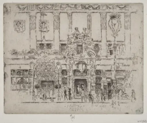 The Institute, Piccadilly, by Joseph Pennell