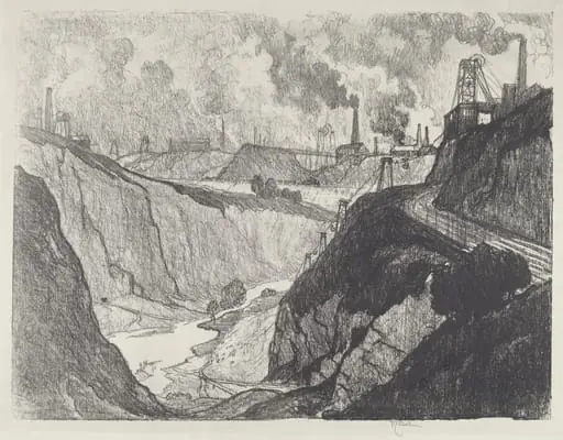 The Iron Mine, by Joseph Pennell