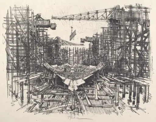 The Keel, by Joseph Pennell