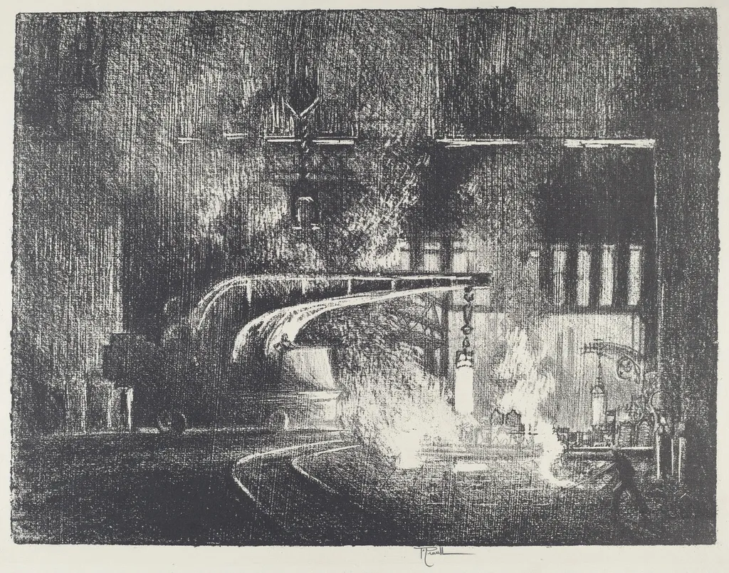 The Perambulator, by Joseph Pennell, ink, 1916