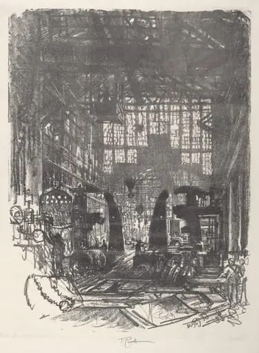 The Riveters, by Joseph Pennell