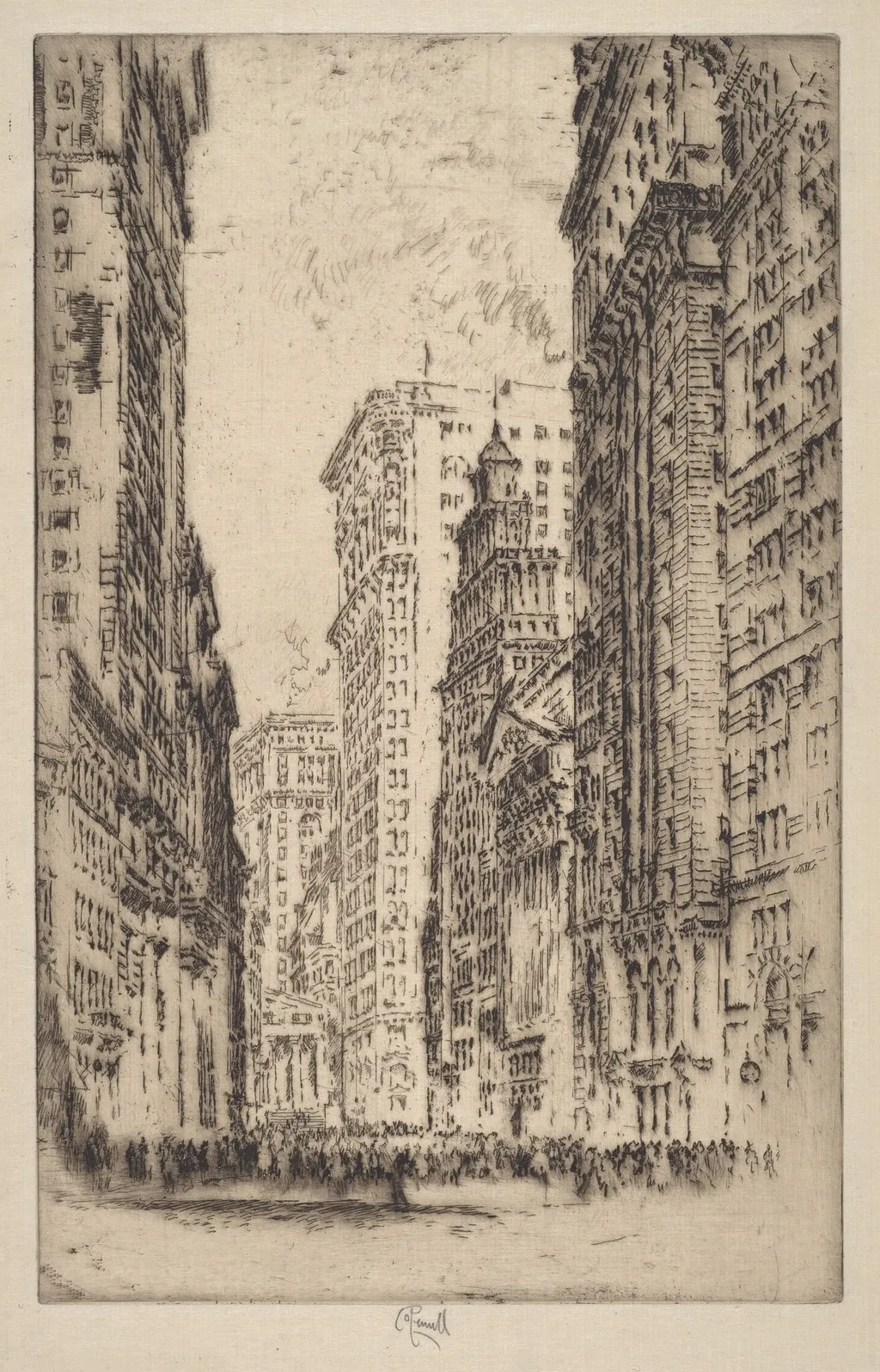 The Stock Exchange, by Joseph Pennell, ink, 1904