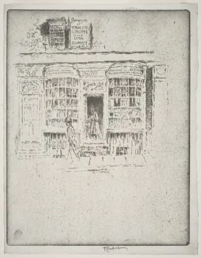 The Tobacco Shop, by Joseph Pennell