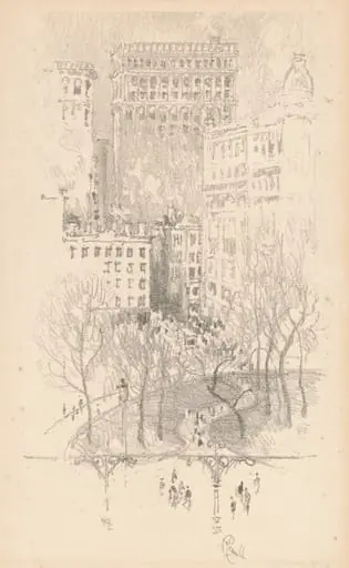 Union Square, by Joseph Pennell