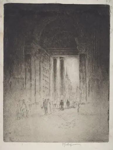 West Door, St. Paul's, by Joseph Pennell