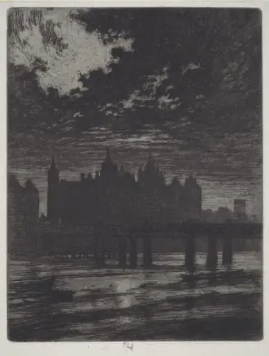 Whitehall Court, by Joseph Pennell