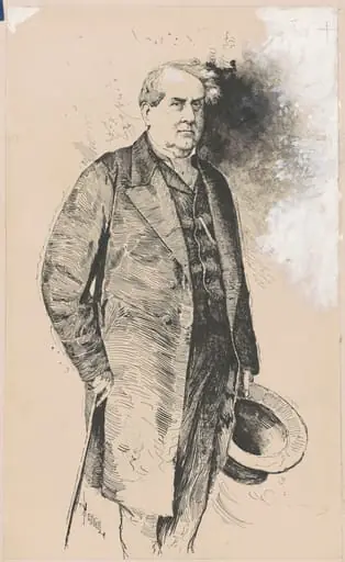 William Wilson Corcoran, by Joseph Pennell