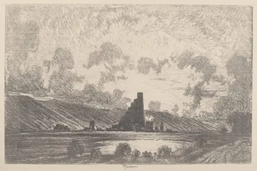 Work Castles, Wilkesbarre, by Joseph Pennell