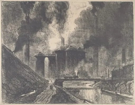 Work Castles, Wolverhampton, by Joseph Pennell