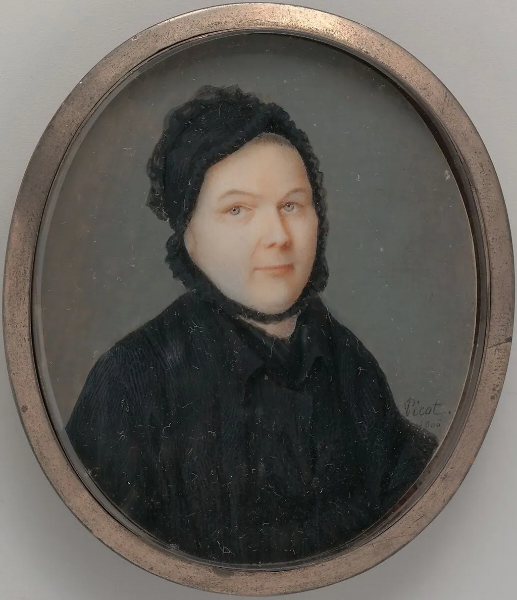 Mrs. Phineas Miller (Catherine Littlefield), by Joseph-Pierre Picot de Limoelan de Cloriviere, watercolor, 1806