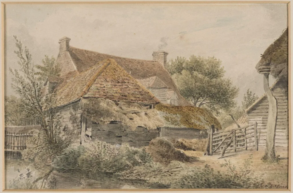 Near Esther, Surrey, by Joseph Powell, watercolor, 1821