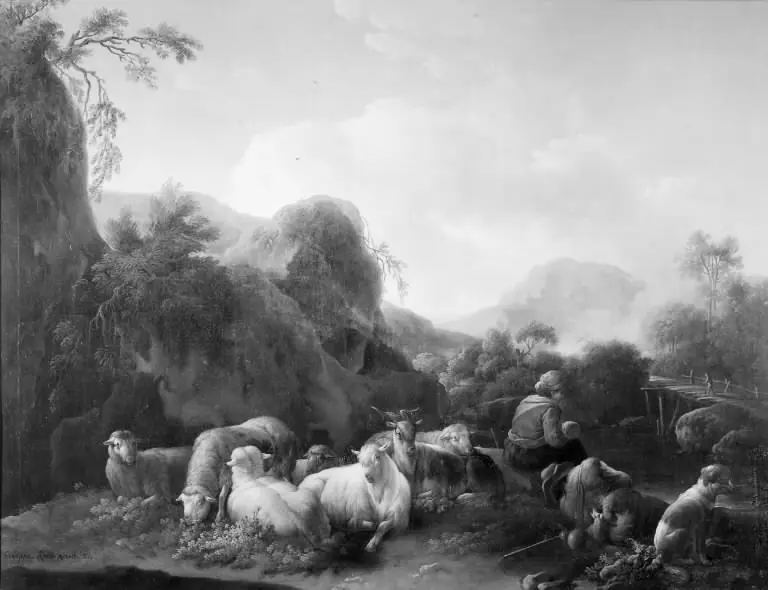 Family of Shepherds in a Mountainous Landscape, by Joseph Roos