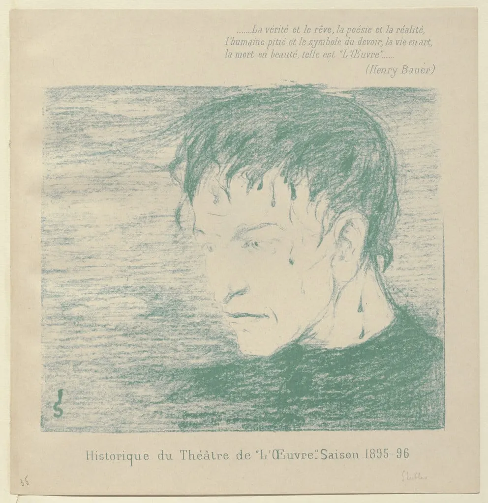 Untitled, by Joseph Sattler, ink, 1896
