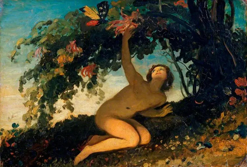 Ariel: 'Where the bee sucks...' (from William Shakespeare's 'The Tempest'), by Joseph Severn