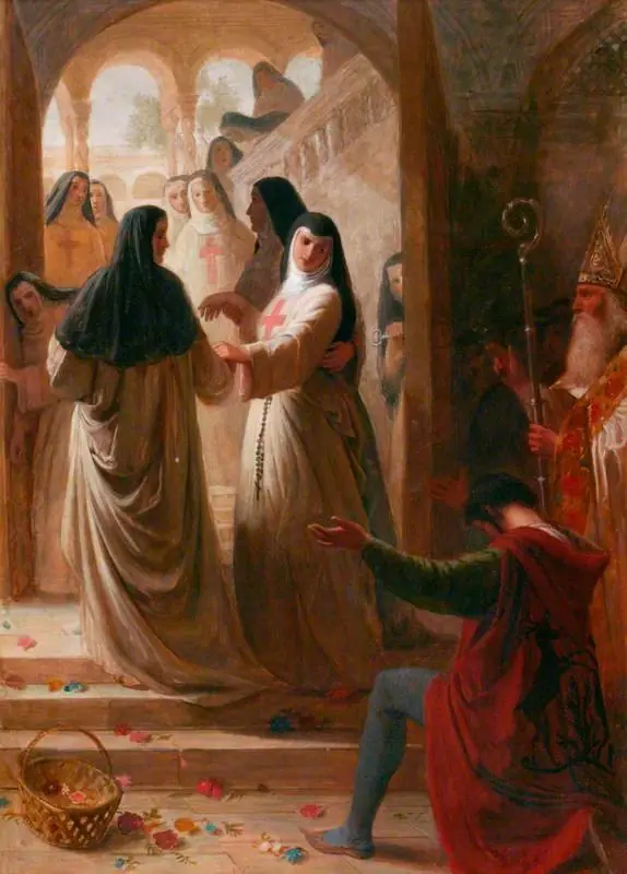 Scene from Alexander Pope's 'Eloisa to Abelard', by Joseph Severn