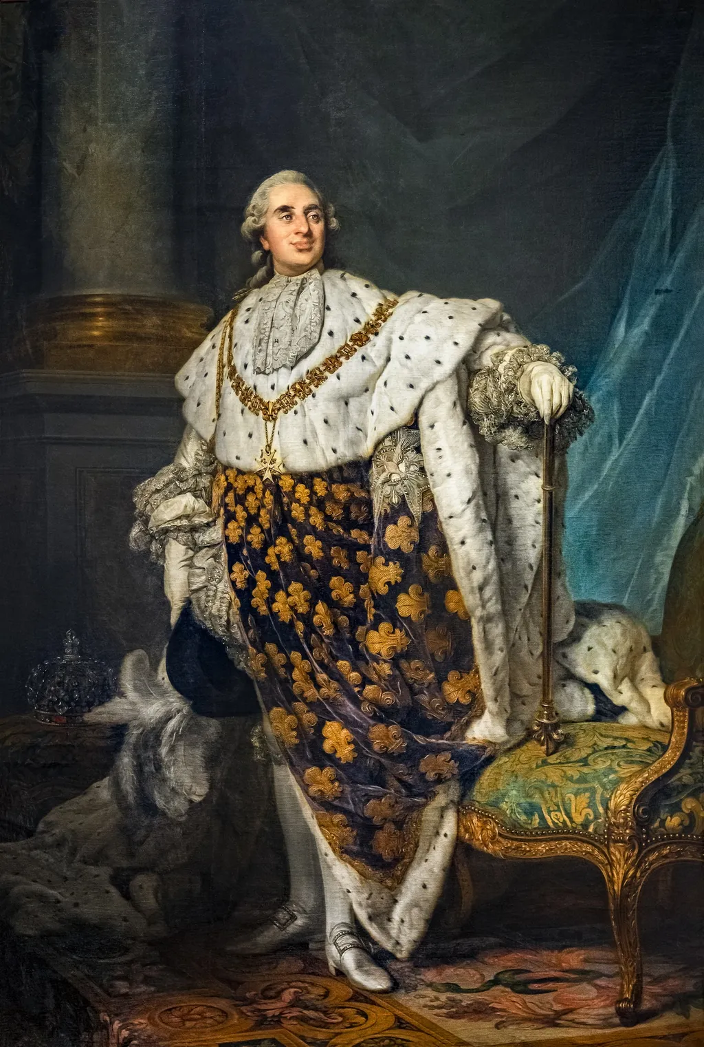 Louis XVI in Coronation Robes, by Joseph Siffred Duplessis, oil, 1789