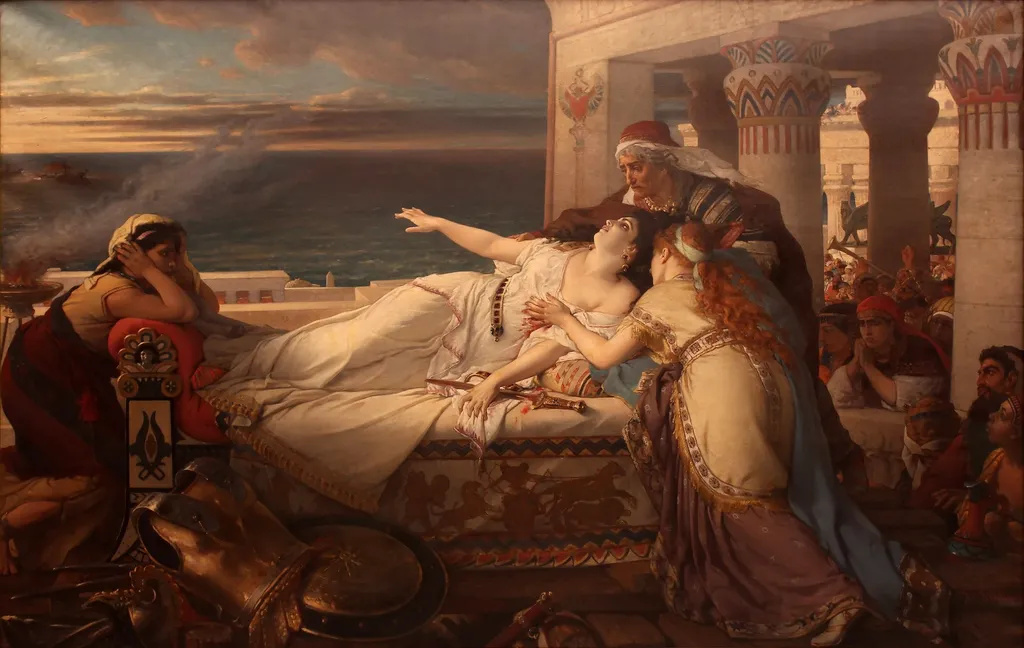 Death of Dido, by Joseph Stallaert, oil, 1872