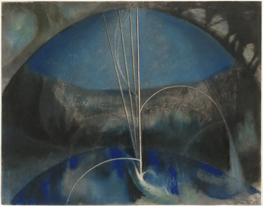 Untitled, by Joseph Stella, pastel, 1918