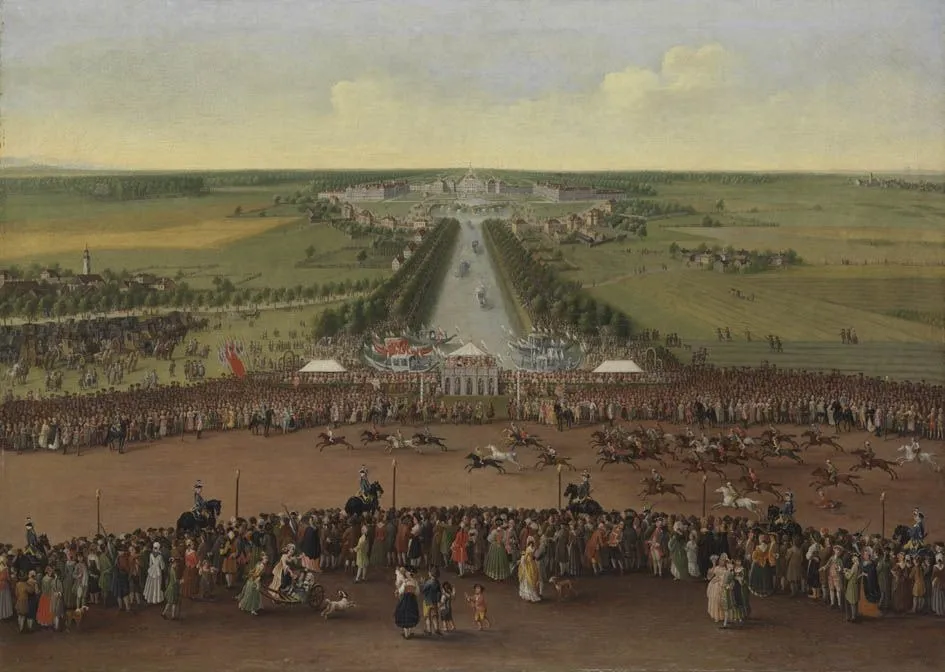 Pferderennen bei Nymphenburg, by Joseph Stephan, unspecified