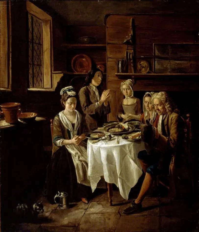 Saying Grace, by Joseph Van Aken