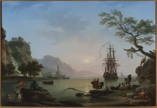 Fishing port at dawn (Morning), by Joseph Vernet