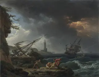 Seesturm: Die Gefahren des Meeres, by Joseph Vernet