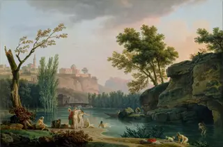 Summer Evening, Landscape in Italy, by Joseph Vernet