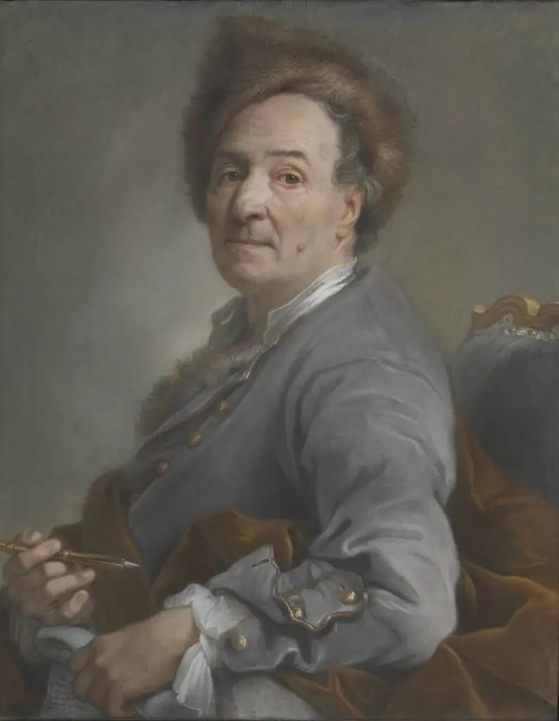 Selbstbildnis mit Pelzmütze, by Joseph Vivien