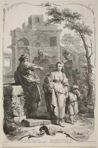 Abraham Dismissing Hagar, by Joseph Wagner