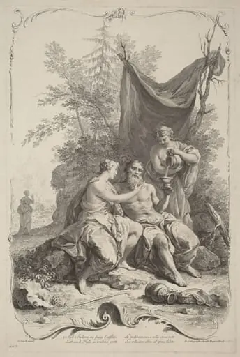 Lot and His Daughters, by Joseph Wagner