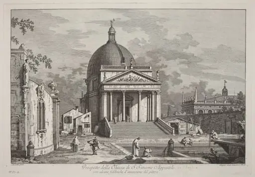 Prospetto della Chiesa di S. Simeone Appostolo, by Joseph Wagner