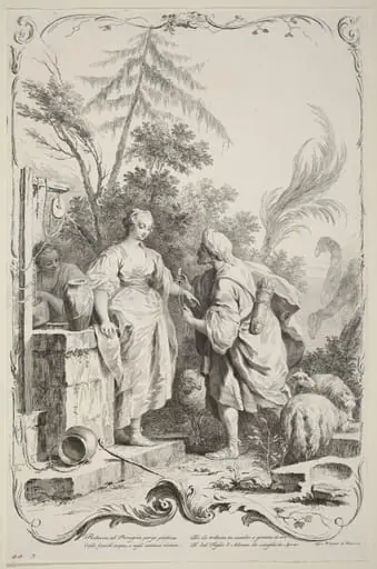 Rebecca at the Well, by Joseph Wagner