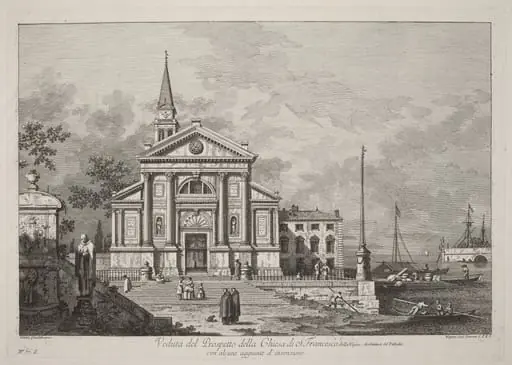 Veduta del Prospetto della Chiesa del S. Francesco, by Joseph Wagner