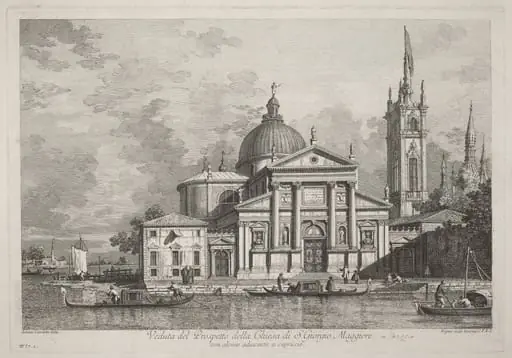 Veduta del Prospetto della Chiesa di S. Giorgio Maggiore, by Joseph Wagner