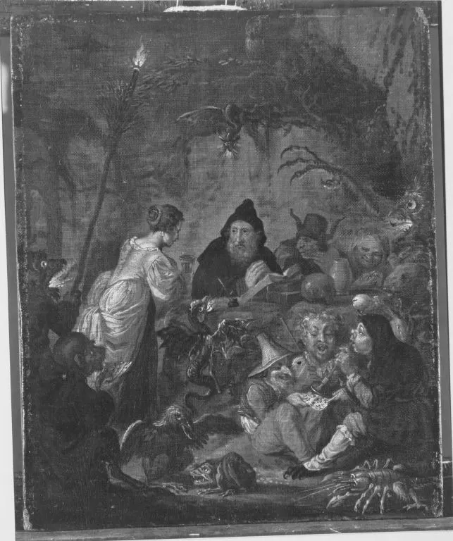 Temptation of St. Antony, by Joseph Werner the Younger, unspecified, 1673