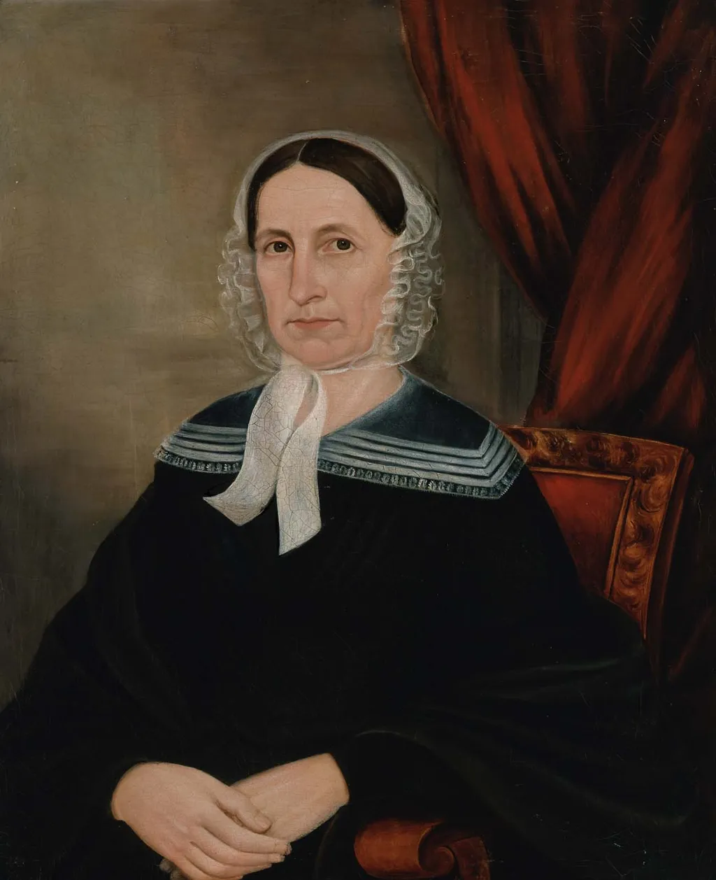 Portrait of a Woman, by Joseph Whiting Stock, oil, 1845