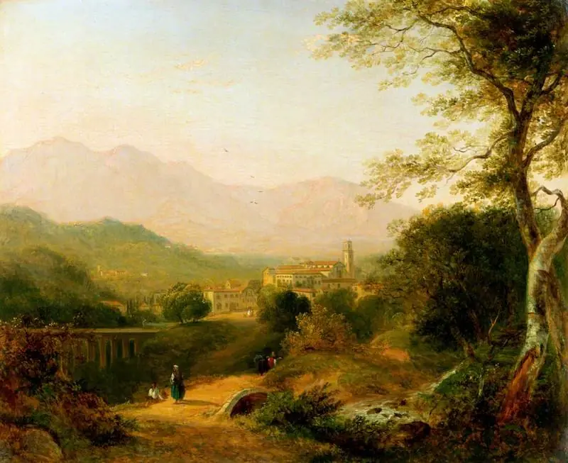 Italian Landscape, by Joseph William Allen