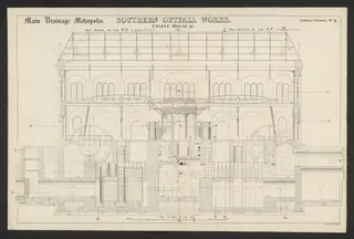 Joseph Bazalgette contract drawings for the Metropolitan Board of Works. Southern Outfall Works