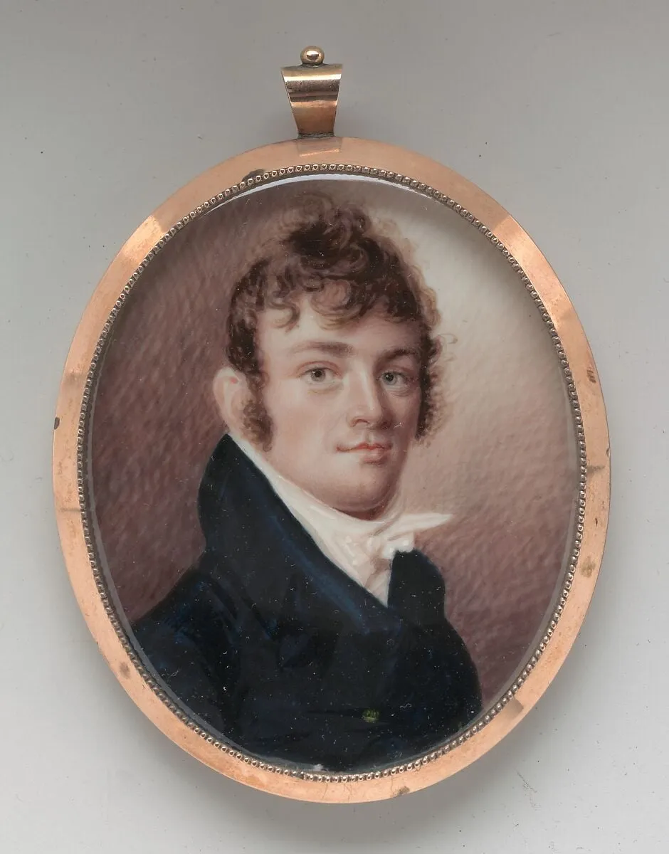 Portrait of a Gentleman, by Joseph Wood, watercolor, 1815