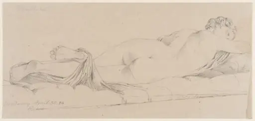 Reclining Hermaphrodite, by Joseph Wright