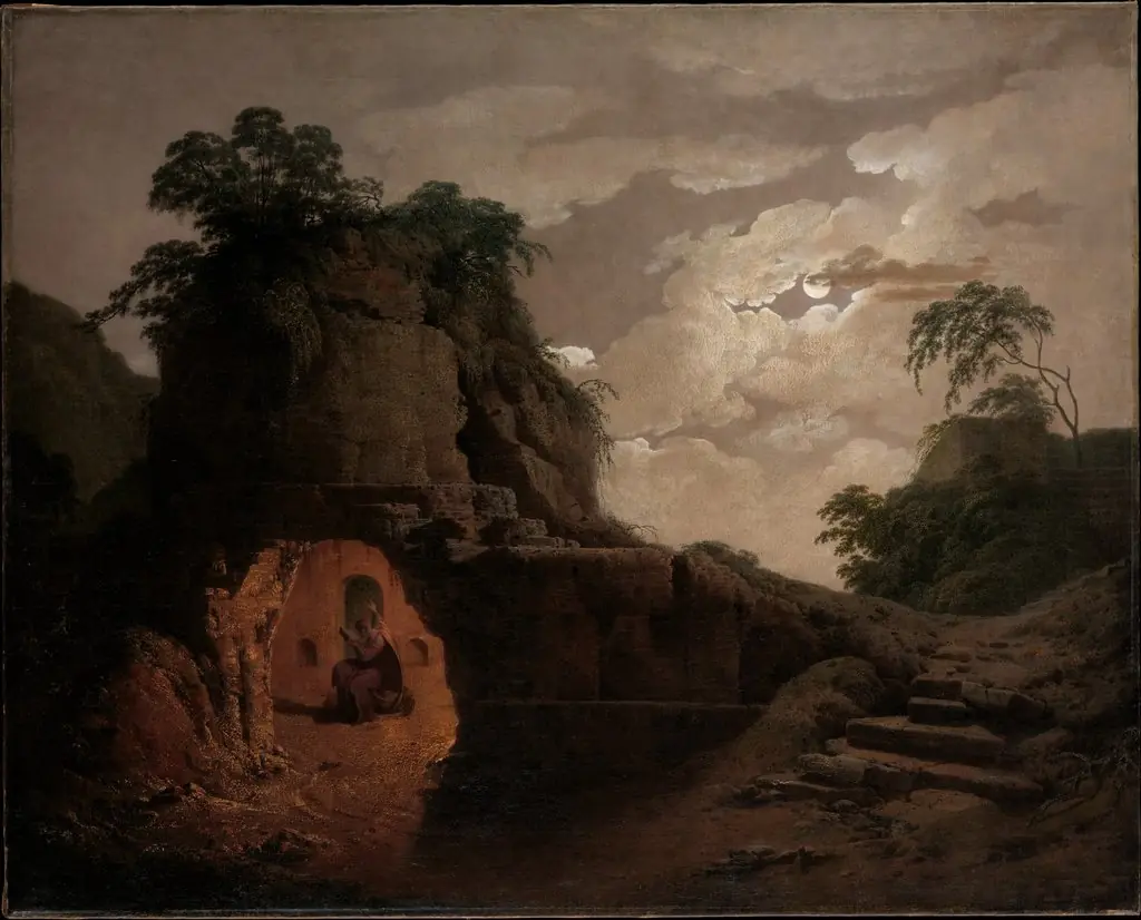 Virgil's Tomb by Moonlight, with Silius Italicus Declaiming