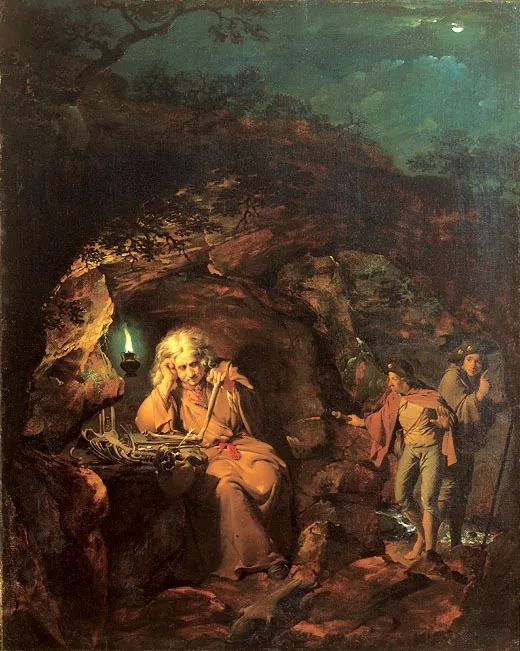 A Philosopher by Lamplight, by Joseph Wright of Derby