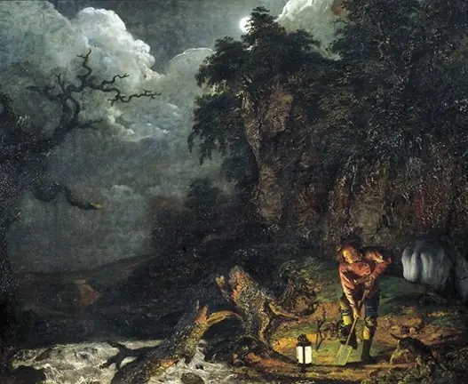 Earthstopper on the Banks of the Derwent, by Joseph Wright of Derby