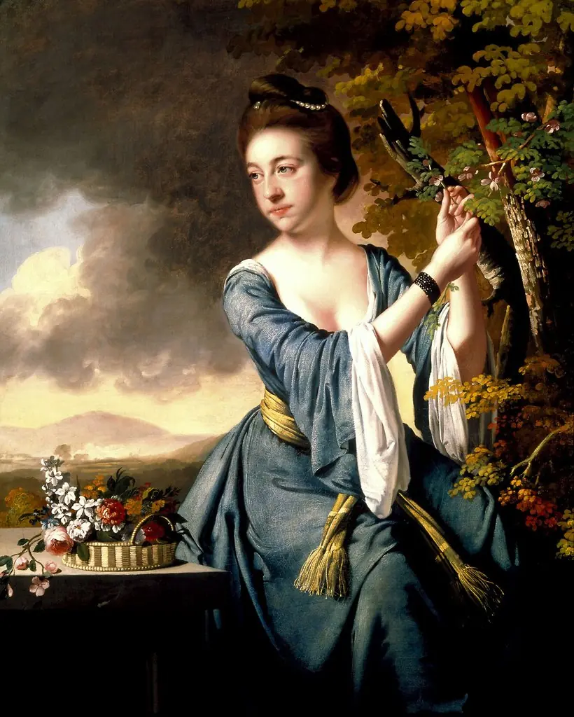 Elizabeth, Mrs. John Bostock, by Joseph Wright of Derby